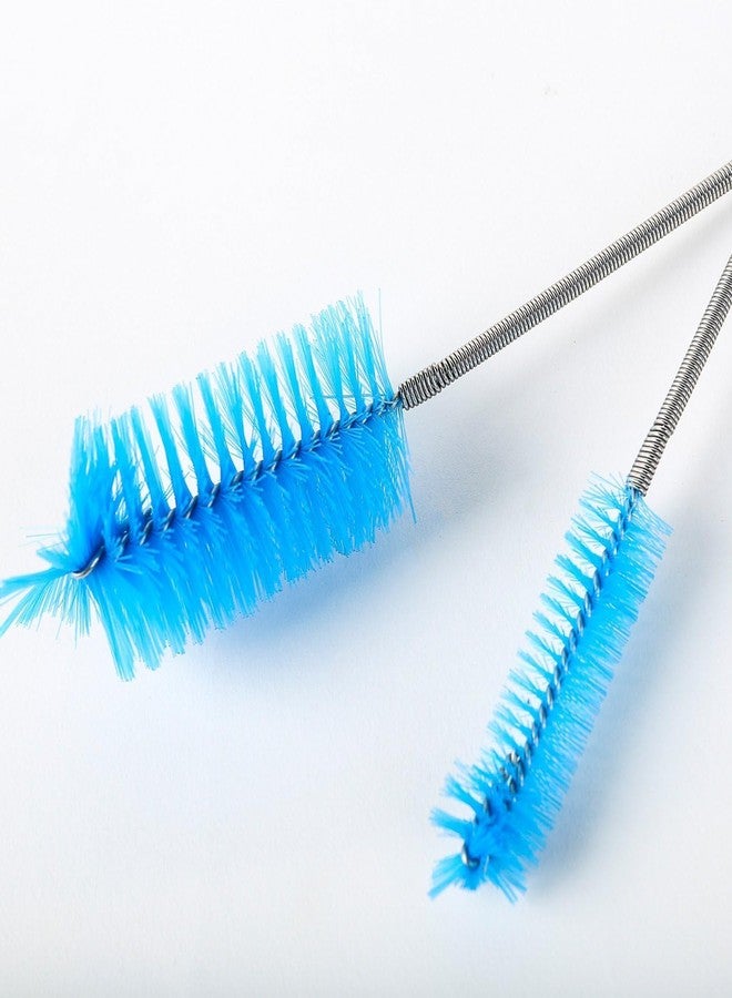 BLUTAILS - Aquarium Filter Brush Flexible Double Ended Bristles Hose Pipe Cleaner Stainless Steel Long Tube Cleaning Brush for Fish Tank or Home Kitchen (Sky Blue) - Image 5